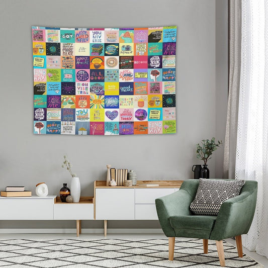 Positivity Patchwork Tapestry