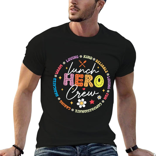 School Lunch Hero Crew Funny Cafeteria Workers Lunch Lady T-Shirt
