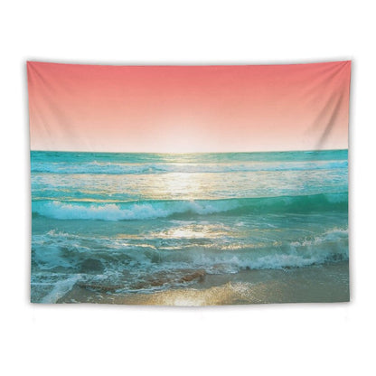 Aqua And Coral, 1 Tapestry