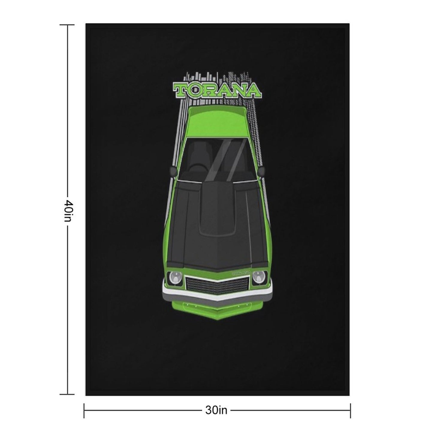 Holden Torana A9X - Green Throw Blanket