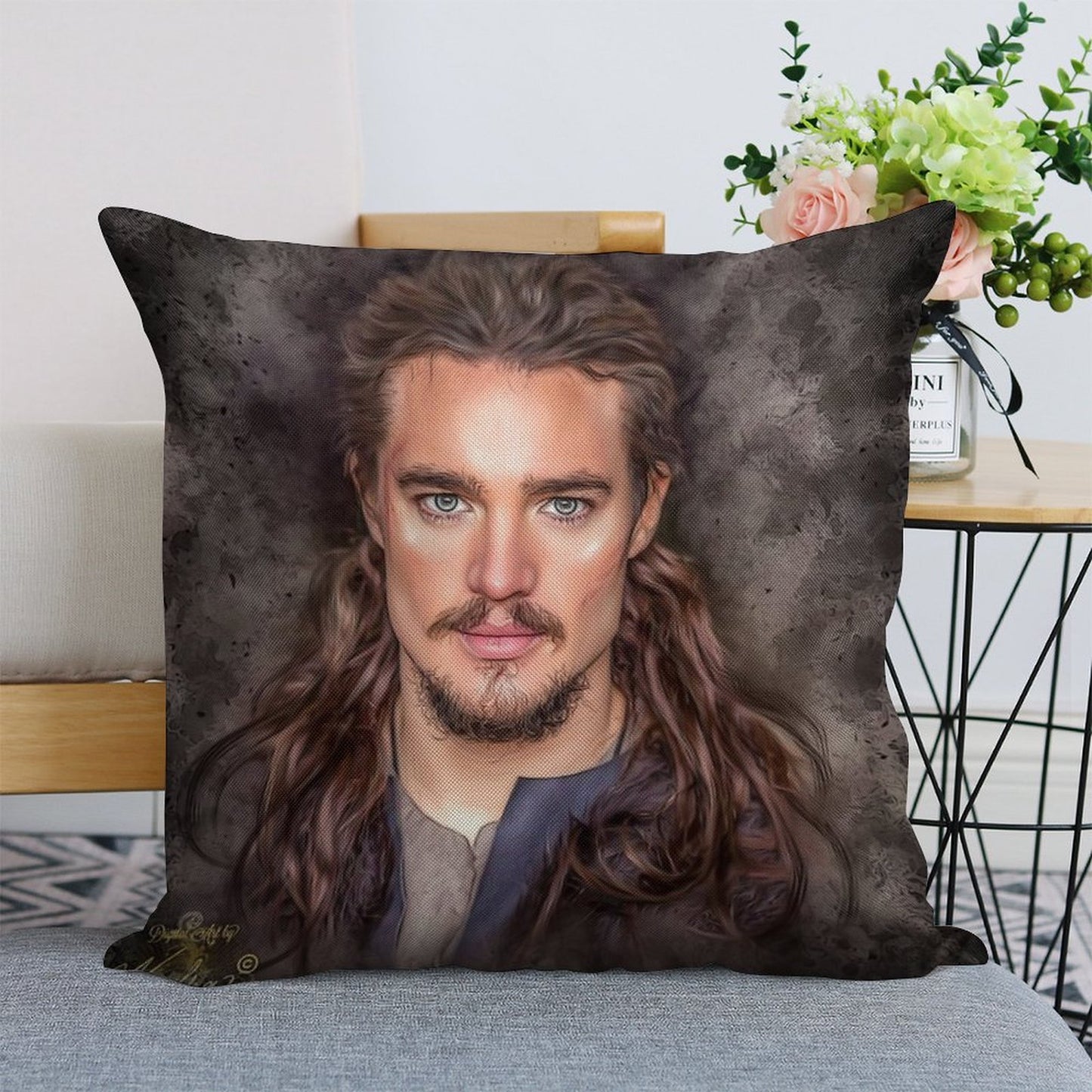 Uhtred of Bebbanburg- The Last Kingdom Linen Throw Pillow Cover