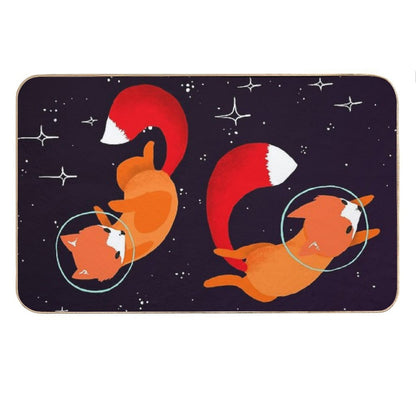Space Foxes Bath Mat