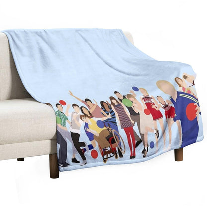 Glee Characters Throw Blanket