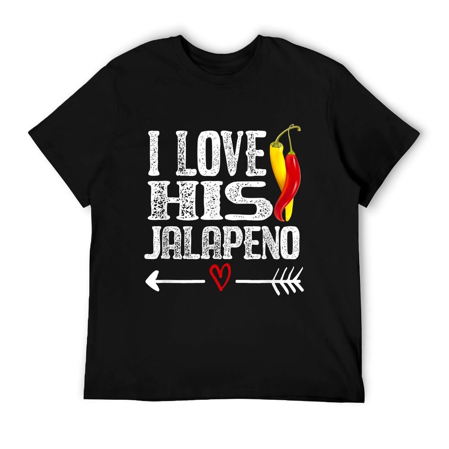Mexican Couple Cinco De Mayo I Love His Jalapeno T-Shirt