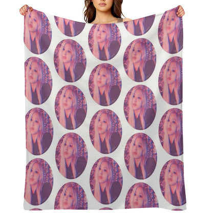 RSE Pink Sunset Icon Throw Blanket