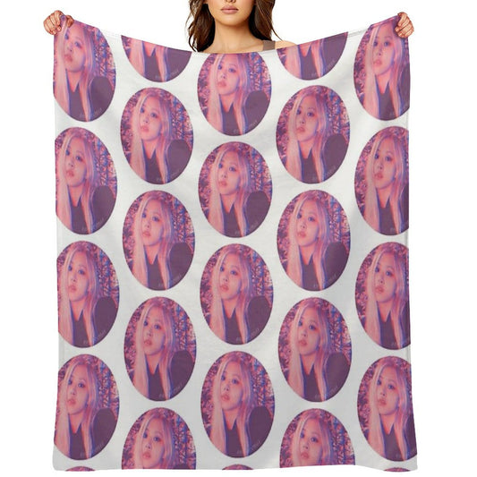 RSE Pink Sunset Icon Throw Blanket