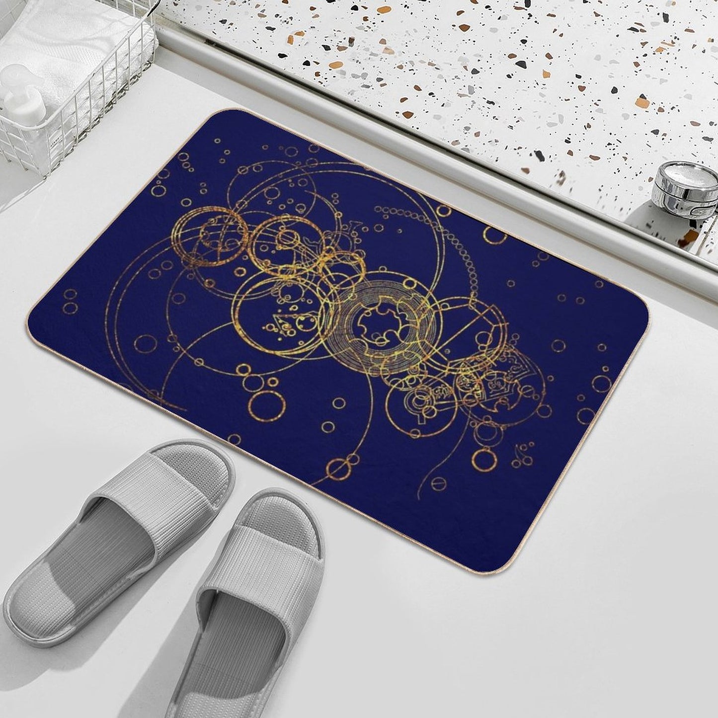 Time Lord Writing -  Transparent Bath Mat