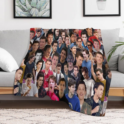 Tom Holland College Throw Blanket