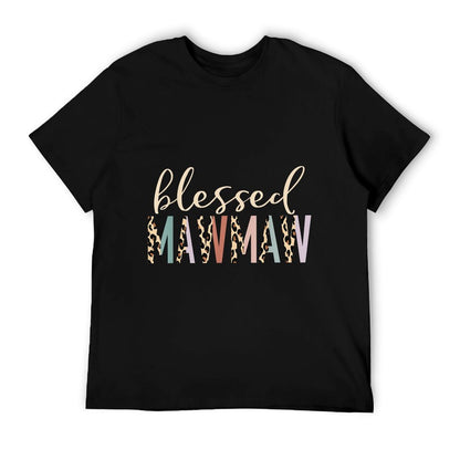 Blessed Mawmaw Cute Leopard Print T-Shirt