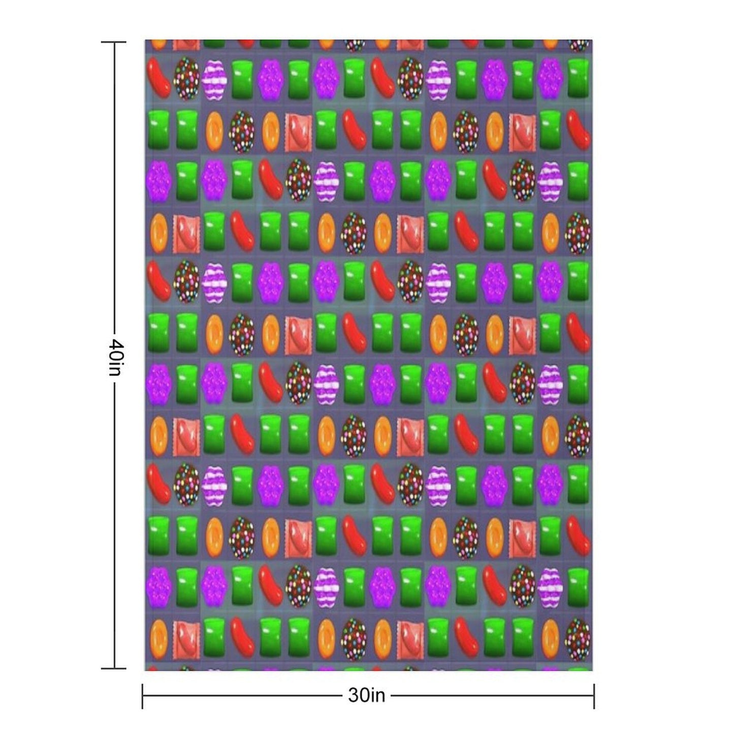 Candy Combo Candy Crush Throw Blanket