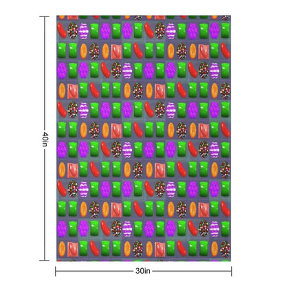 Candy Combo Candy Crush Throw Blanket