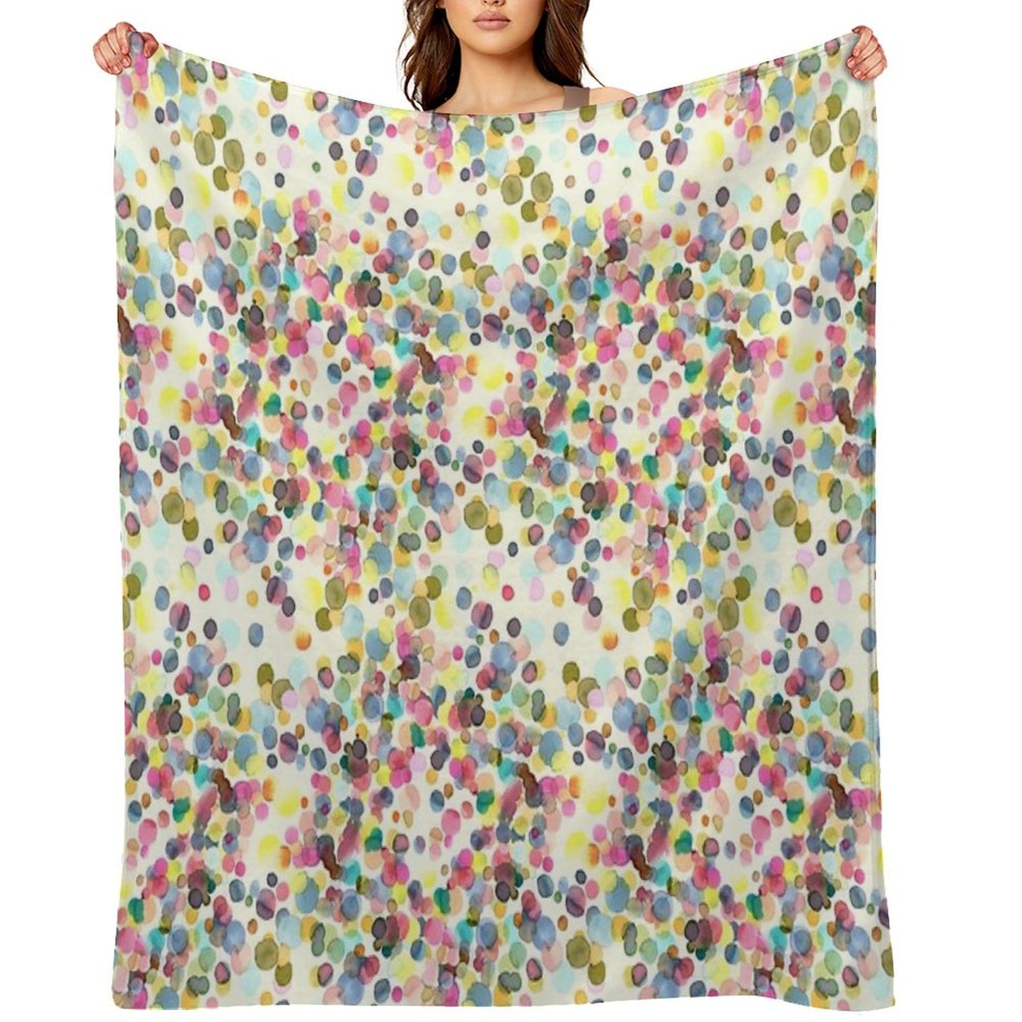 Color Drops Throw Blanket