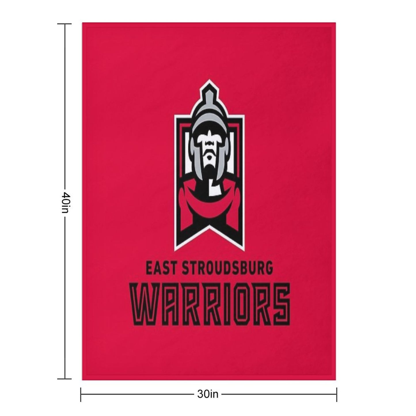 New East Stroudsburg-Warriors Throw Blanket