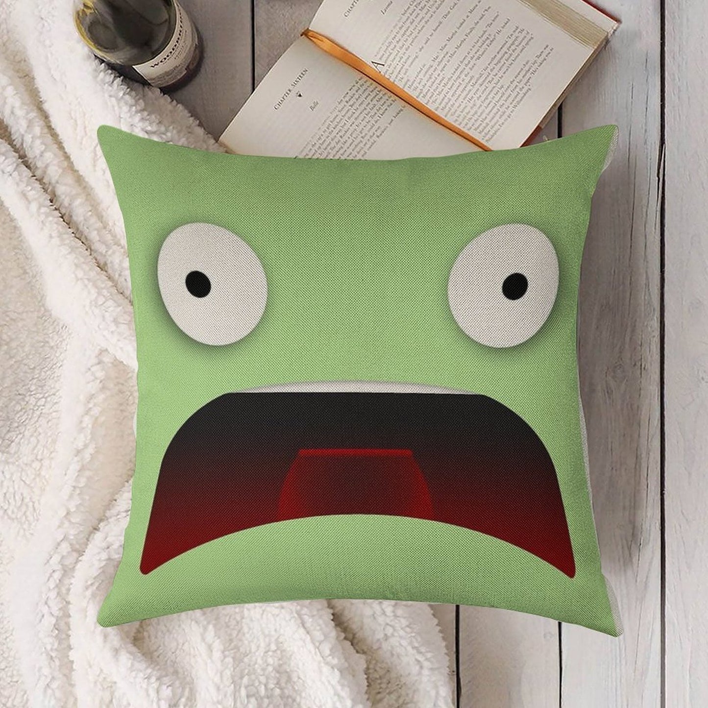 Kerbin, We Have A Problem! Linen Throw Pillow Cover