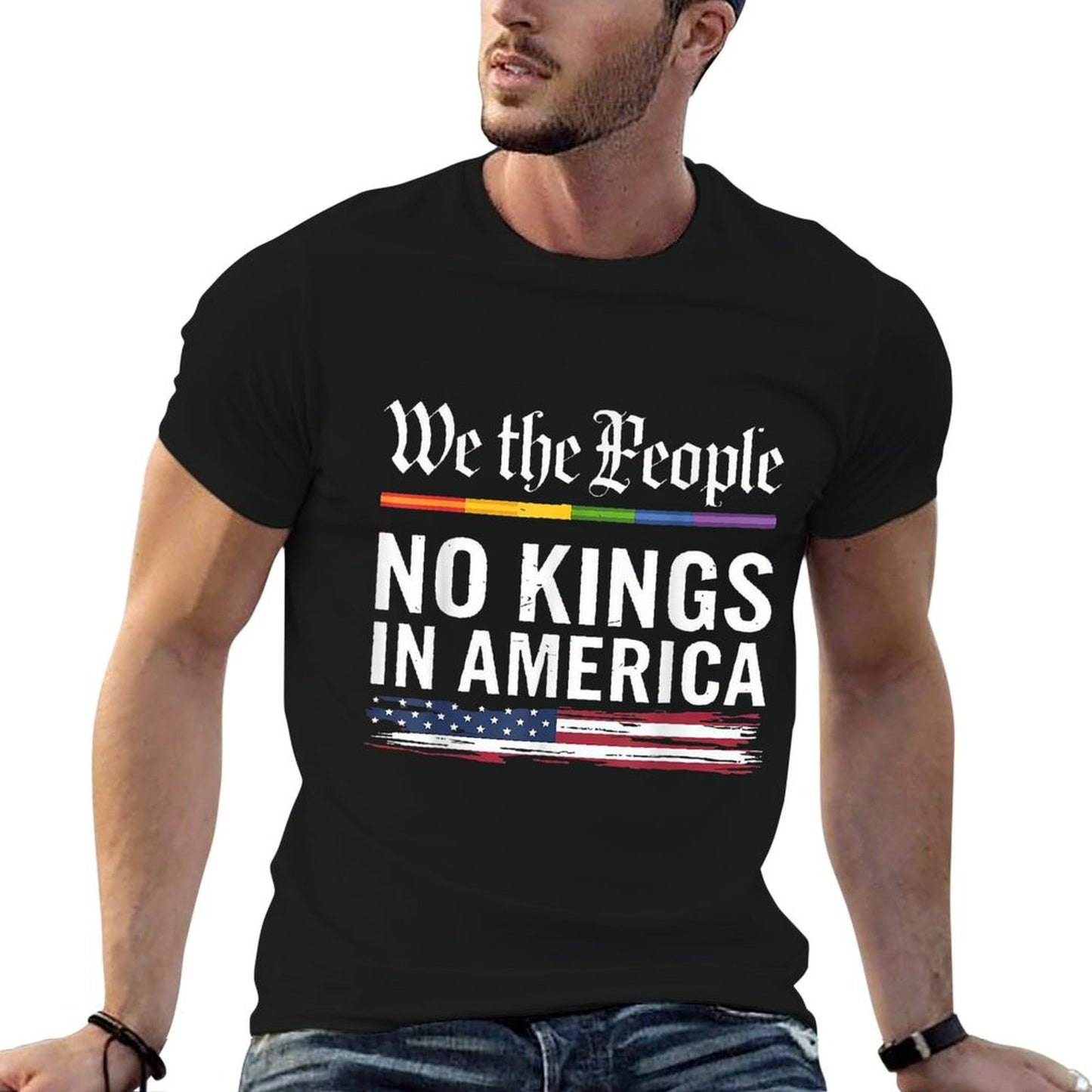 No Kings In America We The People Political Men Women  Affordable Price T-Shirt