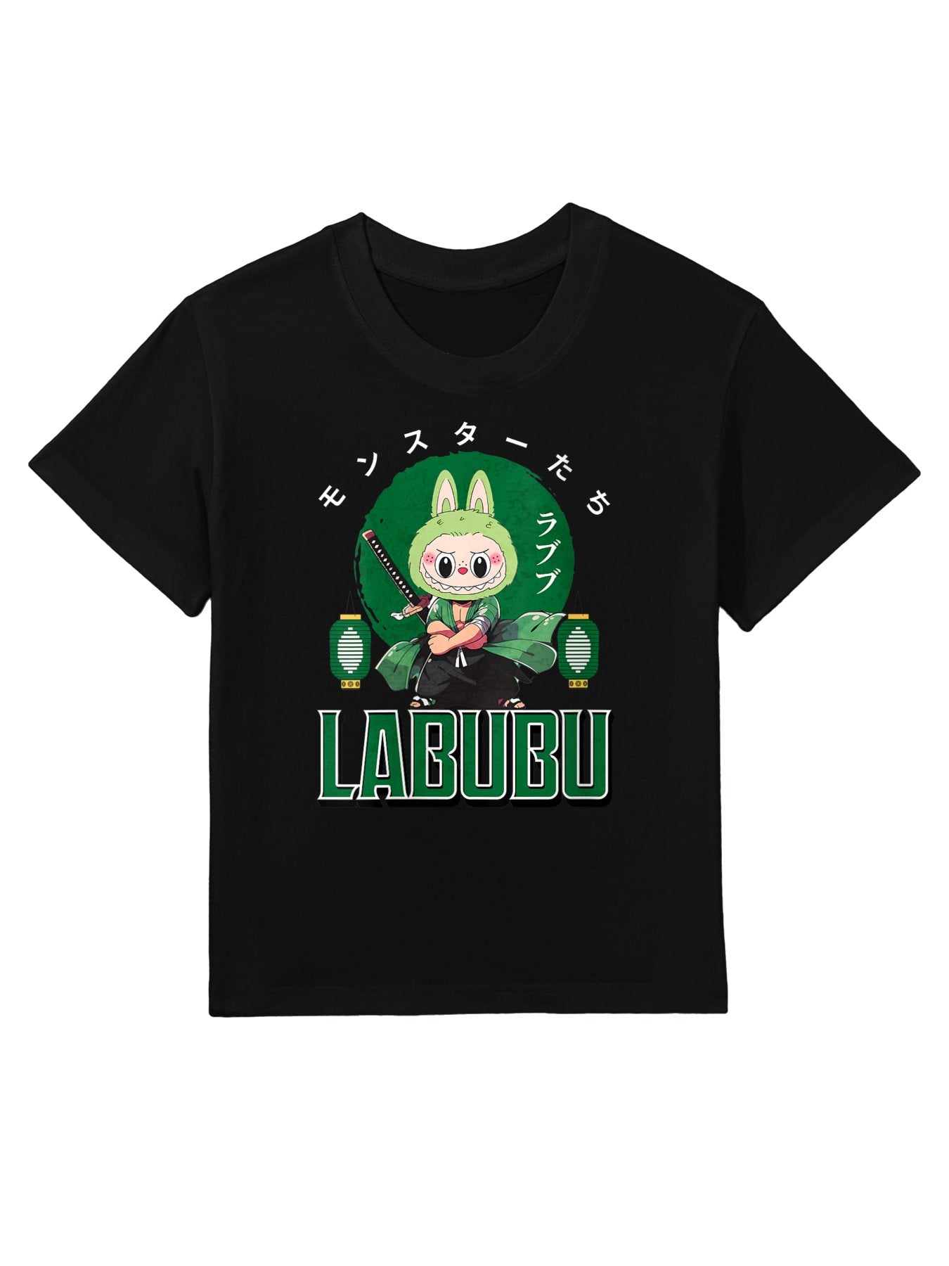 Womens Funny Samurai Labubu Cute Labubu The Monsters Kids T-Shirt