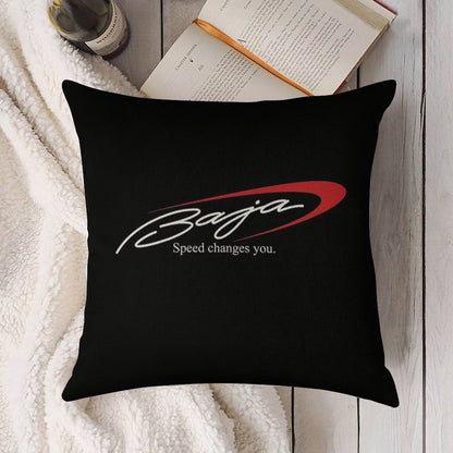 Baja Boats Logo Linen Throw Pillow Cover