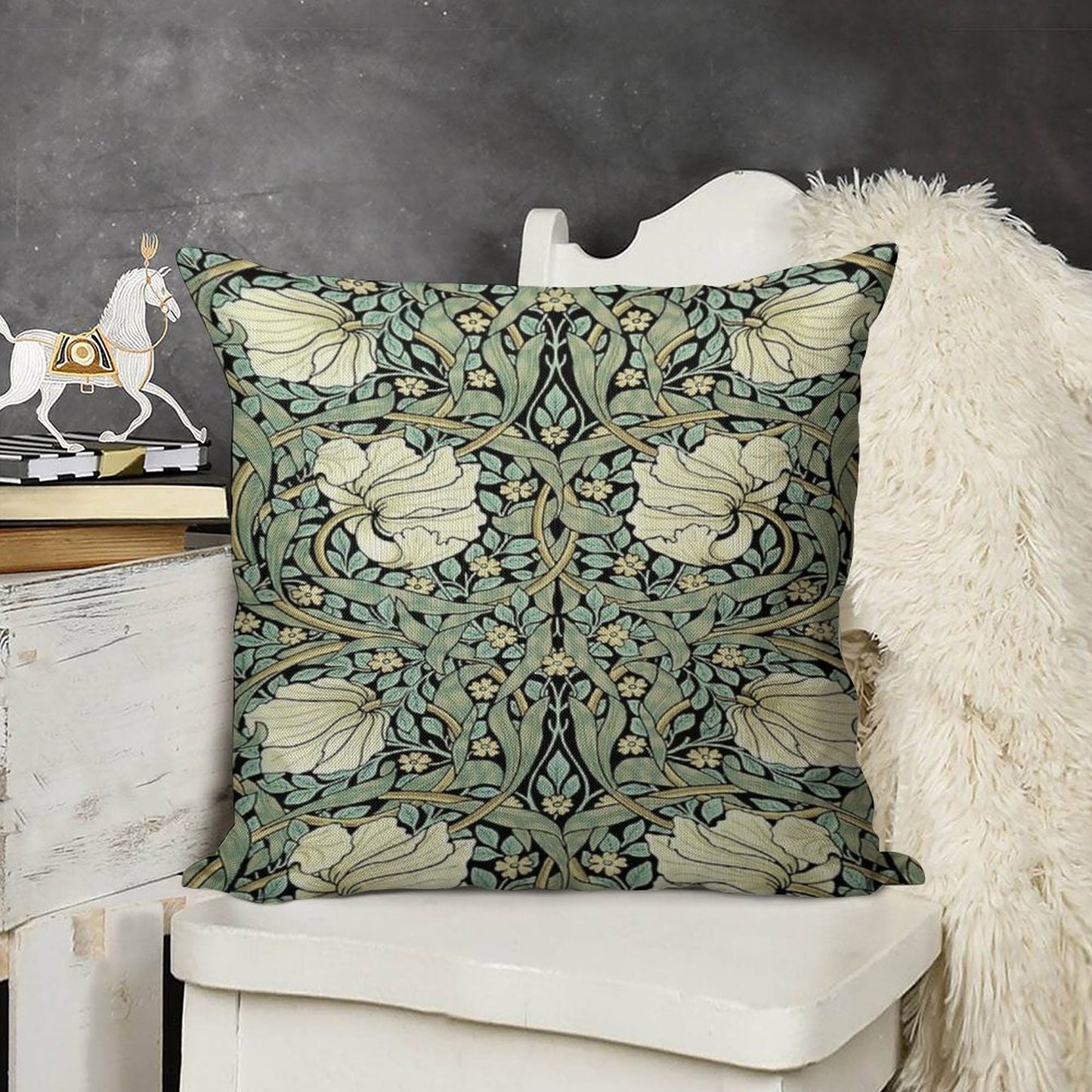 William Morris - Pimpernel Linen Throw Pillow Cover