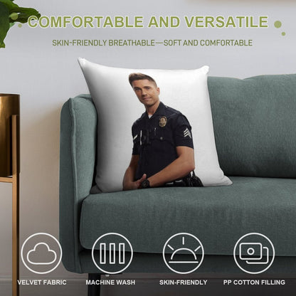 Tim Bradford Soft Shrink-Resistant Throw Pillow