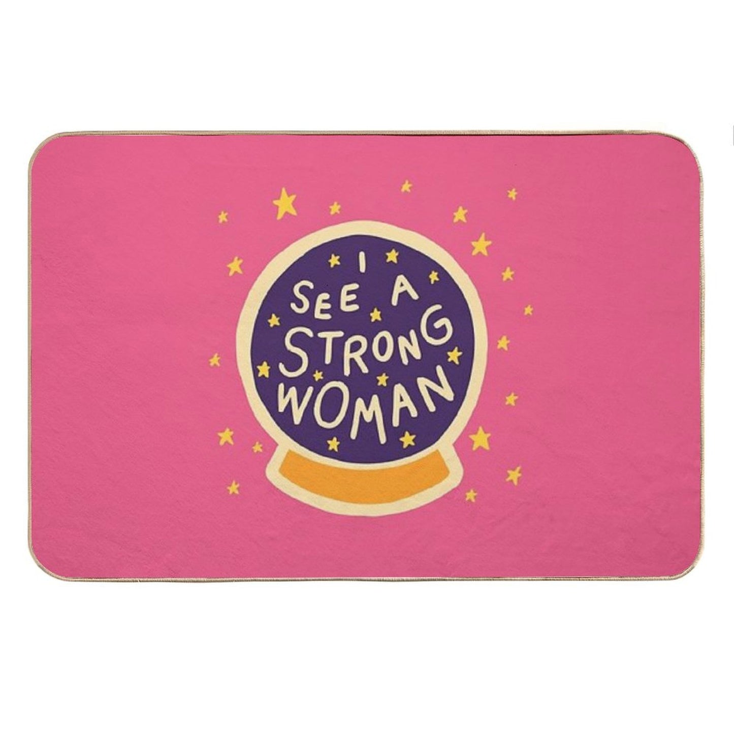 I See A Strong Woman Bath Mat