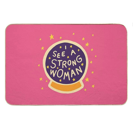 I See A Strong Woman Bath Mat