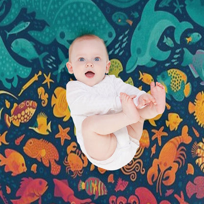 Aquatic Spectrum 2 Throw Blanket