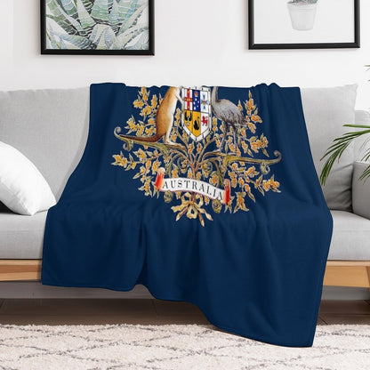 Australian Coat of Arms Throw Blanket