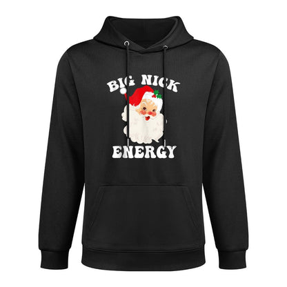Big Nick Energy Santa Christmas Durable Construction Hoodie
