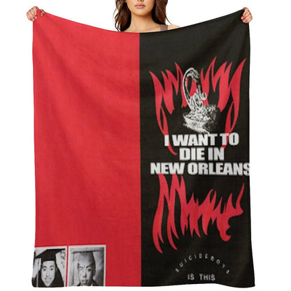 IWANTTODIEINNEWORLEANS Throw Blanket