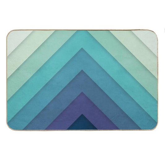 Retro Chevrons 001 Bath Mat