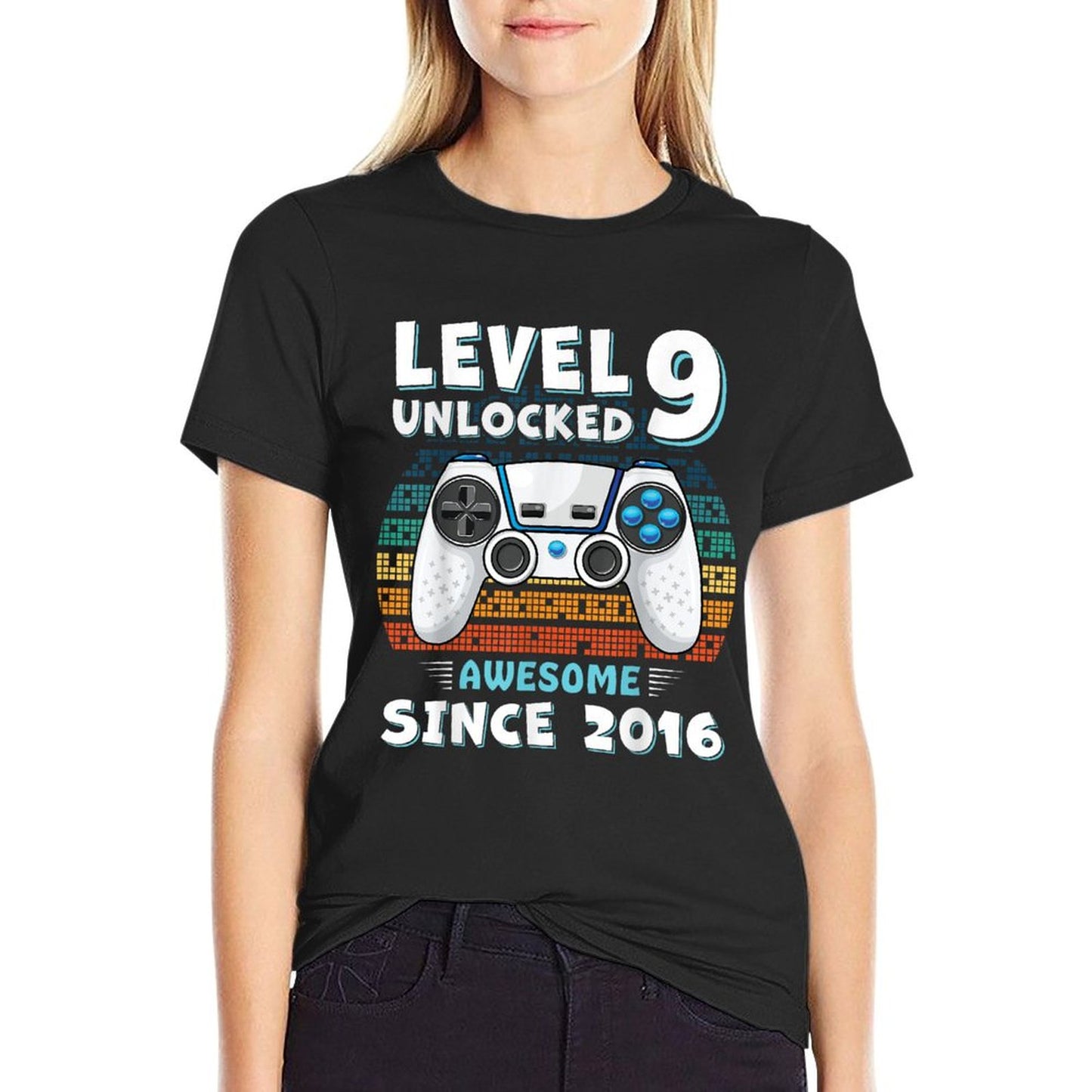 9 Year Old BDay Decorations Son Boy 9yr 2016 9th Birthday T-Shirt