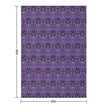 Haunted Mansion Wallpaper Throw Blanket