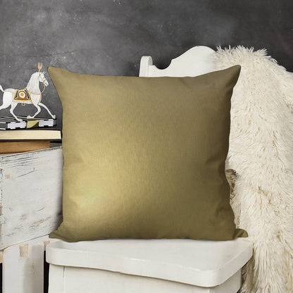 Metallic Gold Linen Throw Pillow Cover
