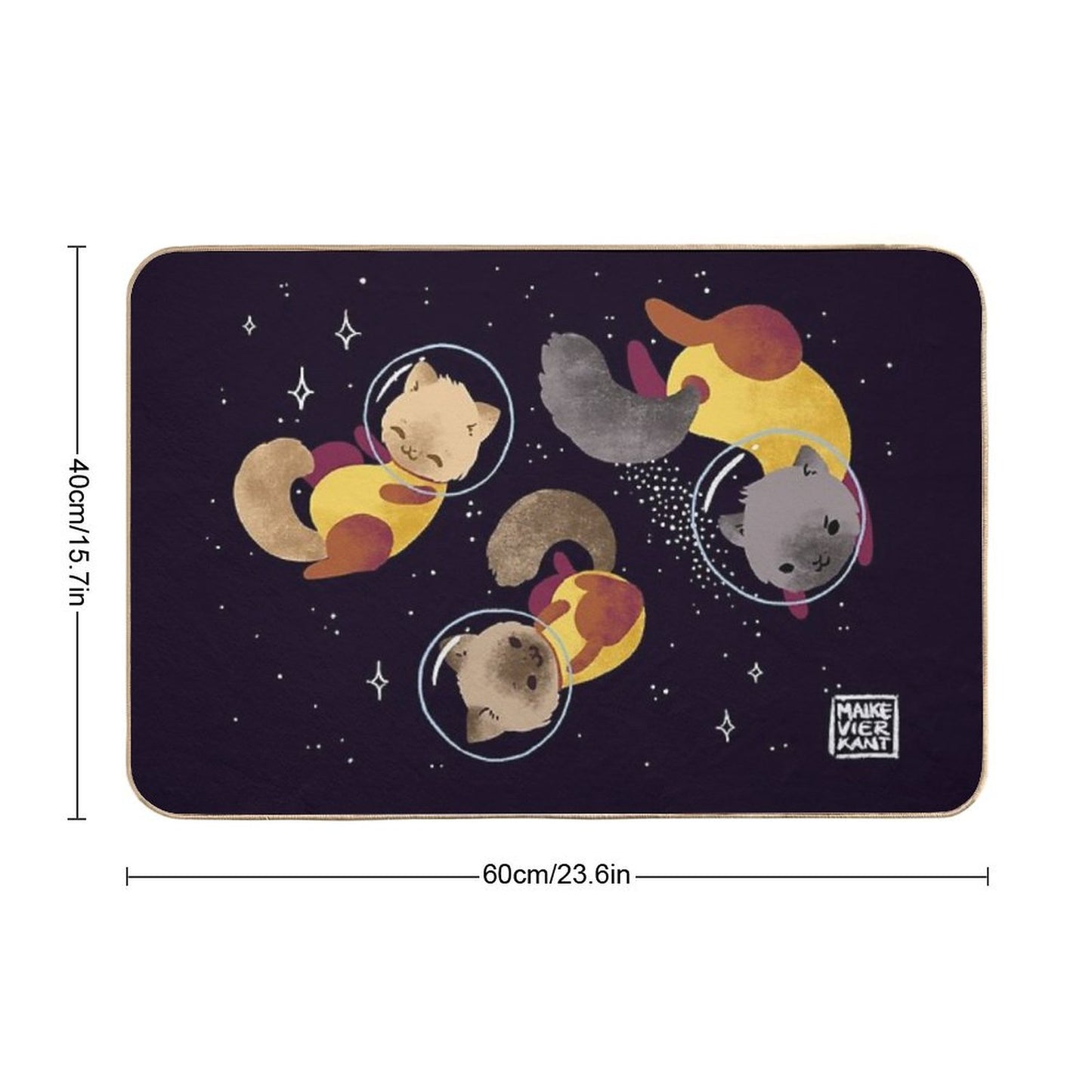 Space Cats Bath Mat