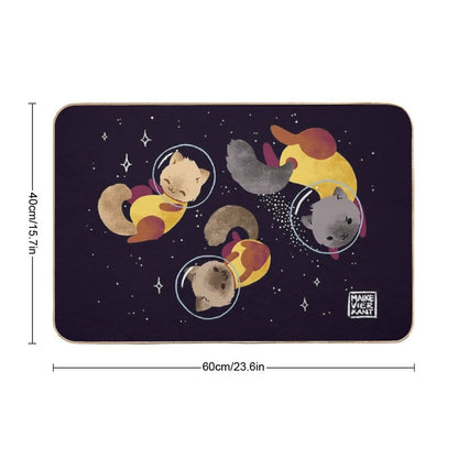 Space Cats Bath Mat