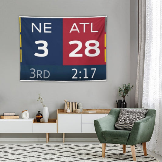 28-3 Patriots-Falcons Tapestry