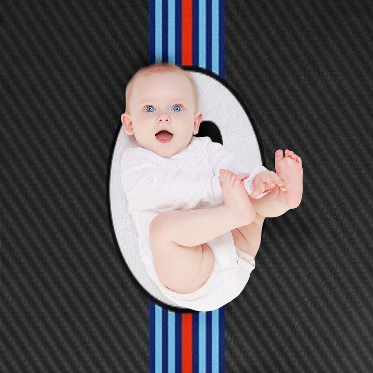 Racing Stripes Carbon Background 23 Throw Blanket
