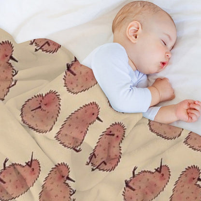 Cute Kiwi Birds Throw Blanket