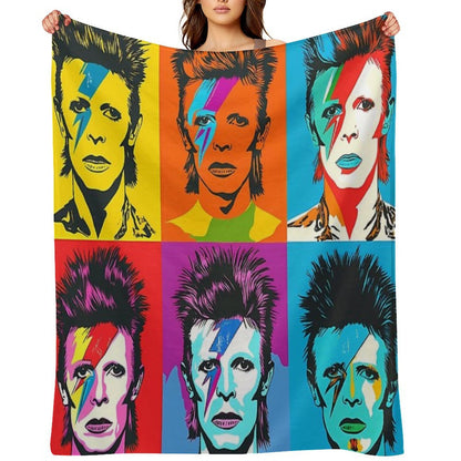David Bowie Throw Blanket