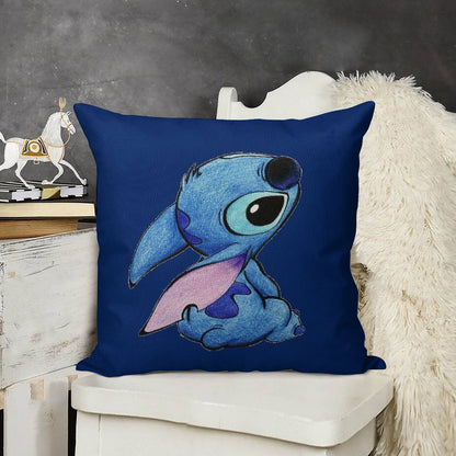 Cute Stitch ! Linen Throw Pillow Cover