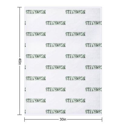 Stevenson University Green Tie Dye Throw Blanket