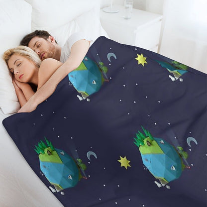 Little Planet Throw Blanket