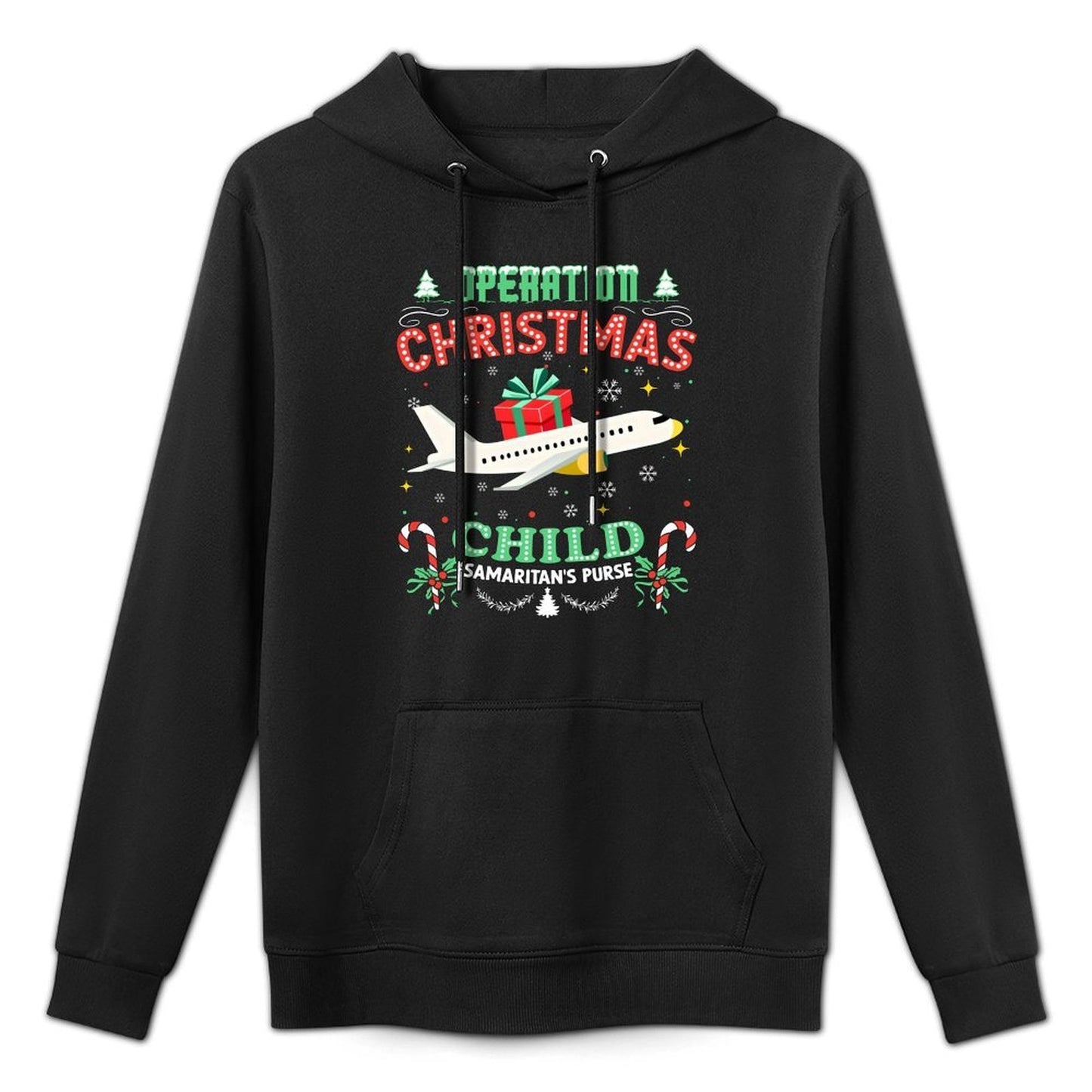 Operation Christmas Child Funny Family Matching Xmas Cotton-Polyester Blend Hoodie