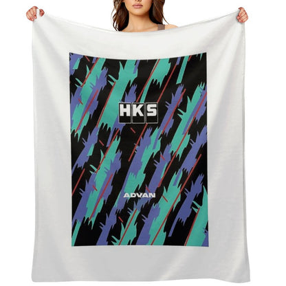 HKS Advan JDM Throw Blanket