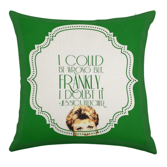 She's Never Wrong Linen Throw Pillow Cover