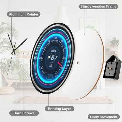 Neon Speedo Wall Clock