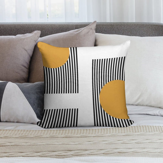 Bauhaus #16 Soft Luxury Feel Throw Pillow
