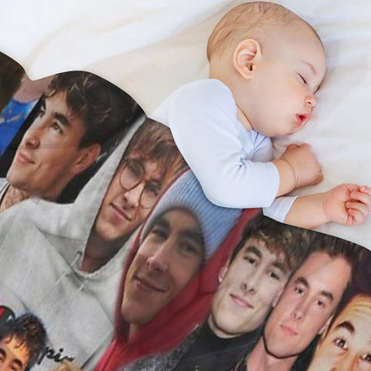 Kian Lawley Photo Collage Throw Blanket