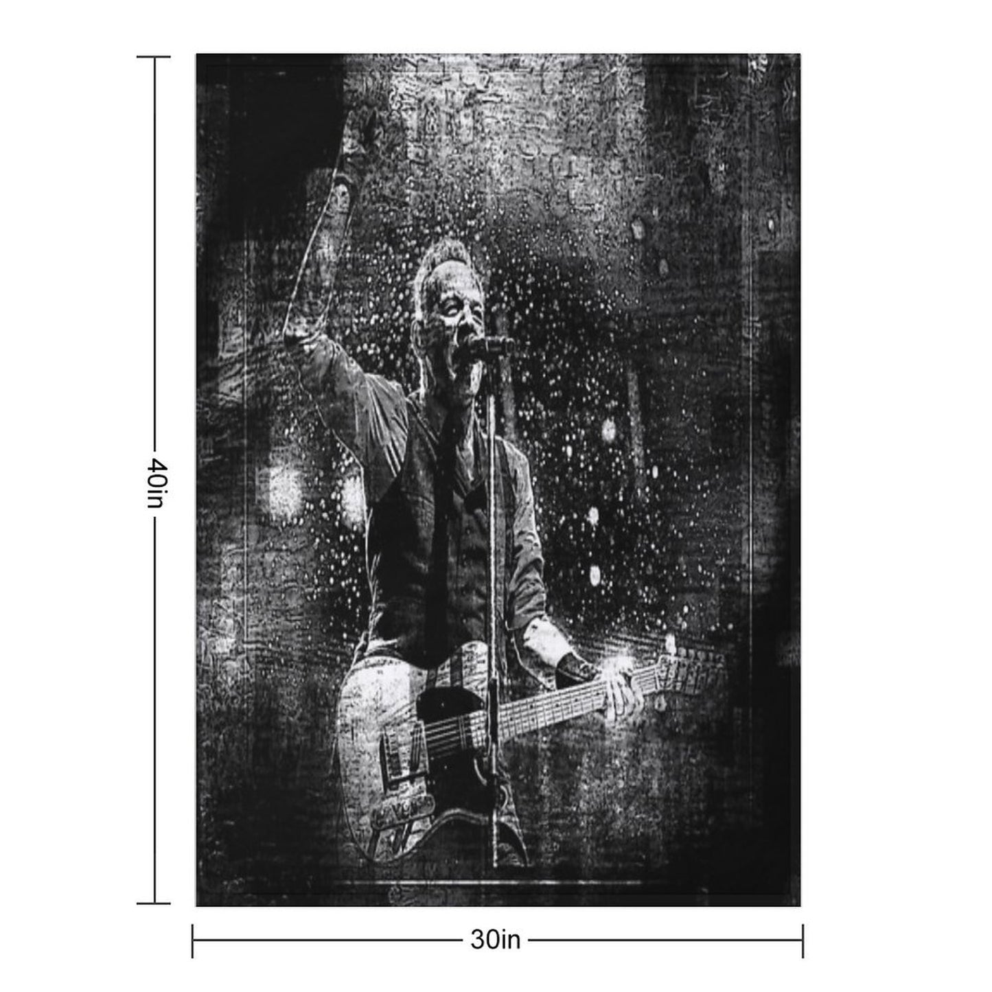 Fanart Tribute. Bruce Digital Fanart Walls Of Fame Throw Blanket