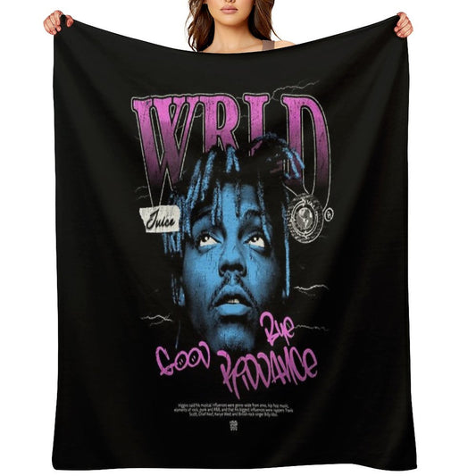 Juice WRLD Halftone Throw Blanket